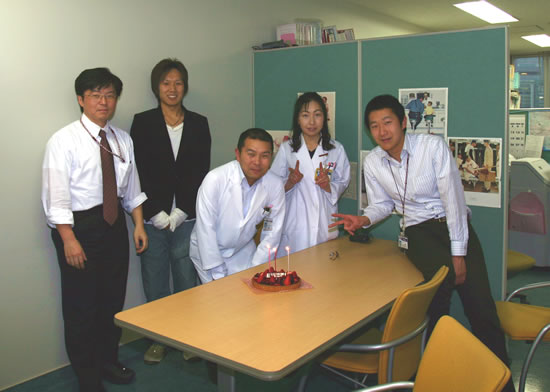 誕生日の一コマ 写真